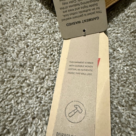 Levi's Men's Tan Jacket with Gray Hood - Picture 7 of 12